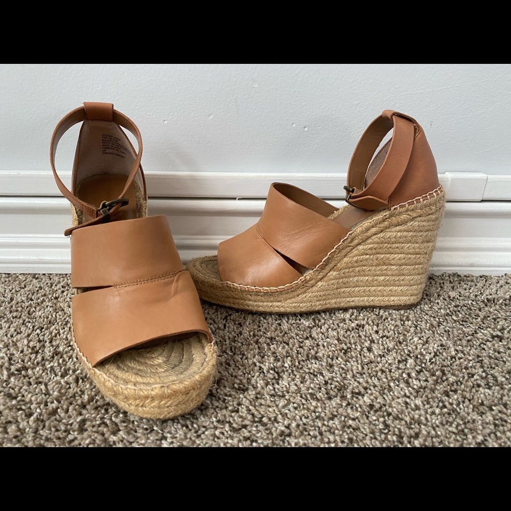 Treasure & Bond Sannibel Espadrille Wedges (8 Tan)